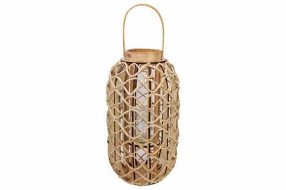 Lantaarn Fisherman Knot Natuur&nbsp;<br />&Oslash; 24 x 35 cm · hout
