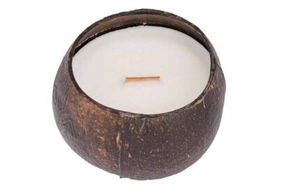 Kokosnoot Geurkaars &Oslash; 12 cm&nbsp;<br />kokos en limoen geur