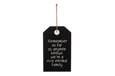 Plakkaat Normal Family Zwart&nbsp;<br />18 x 1 x 30 cm · hout