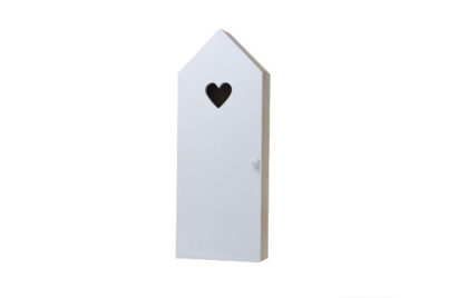 Sleutelbord Wit Huis&nbsp;<br />15 x 8 x 40 cm · hout