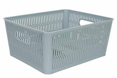 Hozon Opbergmand Pastelblauw 5,8L&nbsp;<br />23 x 28,2 x 12 cm · stapelbaar
