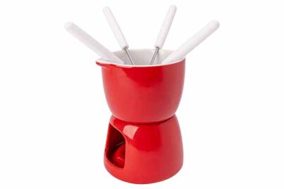 Fondue Chocoladeset Rood&nbsp;<br />&Oslash; 11,5 cm · porselein · 4 persoons