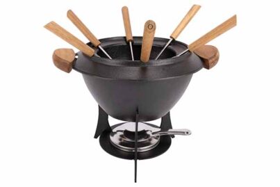 Aspen Fondueset Zwart&nbsp;<br />&Oslash; 23 cm · gietijzer · 6 persoons