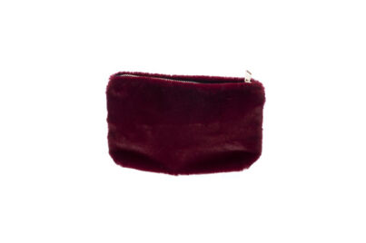 Make-Up Tasje Bordeaux Bont&nbsp;<br />18 x 5 x 12 cm