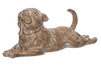 Hond Brush Bruin&nbsp;<br />30 x 9 x 11 cm · resin