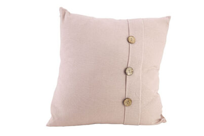 Kussen Buttons Oud Roze&nbsp;<br />43 x 43 x 10 cm