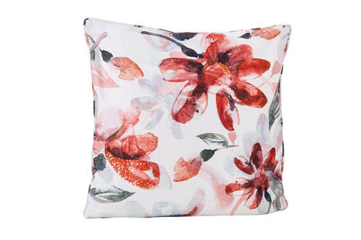 Kussen Pink Flowers Wit&nbsp;<br />45 x 45 x 10 cm