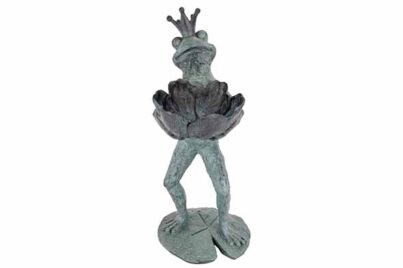 Vogelvoederbakje Kikker Grijs&nbsp;<br />17,2 x 18,5 x 35,5 cm · polyresin