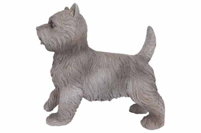 Hond Cairn Terrier Lichtgrijs&nbsp;<br />38 x 15,5 x 35 cm · resin