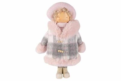 Winterkind Zoë Roze&nbsp;<br />30 x 18 x 45 cm · textiel