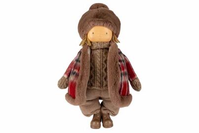 Winterkind Max Bordeaux &nbsp;<br />30 x 20 x 46 cm · textiel