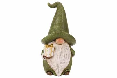 Santa Fat Nose Groen&nbsp;<br />11 x 10 x 23 cm · polyresin