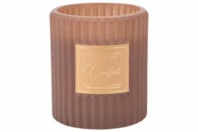 Geurkaars Relax Bruin&nbsp;<br />&Oslash; 8 x 9 cm · ± 18 branduren