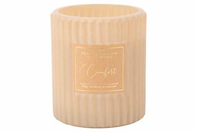 Geurkaars Relax Beige&nbsp;<br />&Oslash; 8 x 9 cm · ± 18 branduren