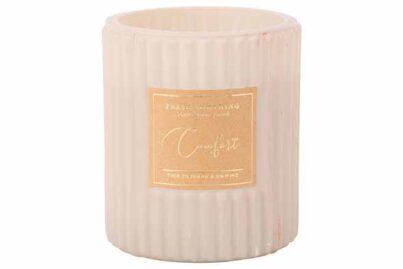 Geurkaars Relax Crème&nbsp;<br />&Oslash; 8 x 9 cm · ± 18 branduren