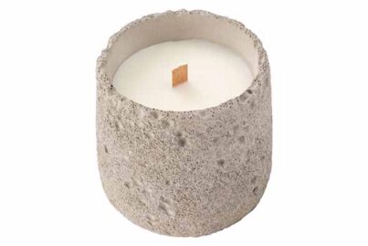 Geurkaars Rustic Grijs&nbsp;<br />&Oslash; 10 x 10 cm · ± 30 branduren