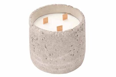 Geurkaars Rustic Grijs&nbsp;<br />&Oslash; 14 x 13,5 cm · ± 40 branduren
