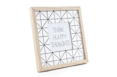 Fotolijst Raster Wit Zwart&nbsp;<br />19 x 1,7 x 19 cm · hout