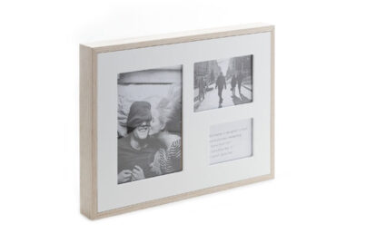 Fotolijst 3 Foto's Wit Kader&nbsp;<br />35 x 4 x 26 cm · hout