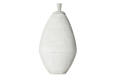 Ghana Dekselvaas Wit&nbsp;<br />&Oslash; 24,5 x 45,5 cm · keramiek