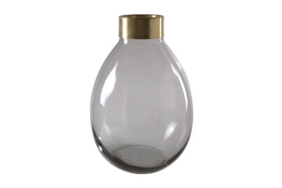 Vaas Ballon Grijs&nbsp;<br />&Oslash; 22 x 32,5 cm · glas