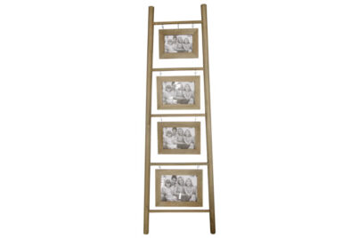 Ladder Fotolijst Bruin 4 Foto's&nbsp;<br />39 x 3 x 120 cm · hout