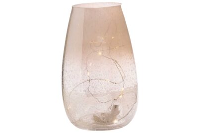 LED Windlicht Irise Wit&nbsp;<br />&Oslash; 12 x 20 cm · glas