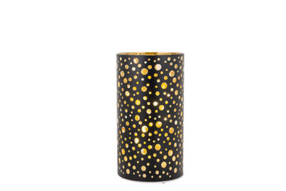 LED Decolamp Dots Wit-Zwart&nbsp;<br />&Oslash; 9 x 16 cm · glas