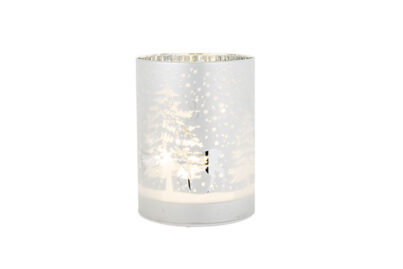 LED Decolamp Forest Zilver&nbsp;<br />&Oslash; 10 x 13 cm · glas