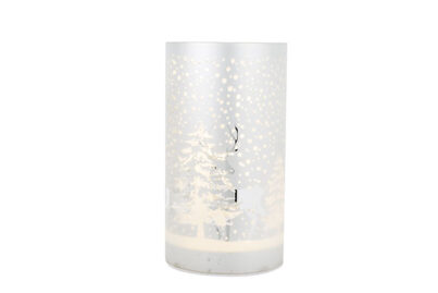 LED Decolamp Forest Zilver&nbsp;<br />&Oslash; 10 x 18 cm · glas