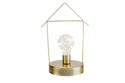 LED Decolamp Huis Goud&nbsp;<br />&Oslash; 15,5 x 12 x 23,5 cm · metaal