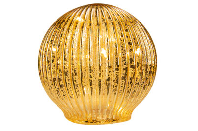 LED Decolamp Bol Goud&nbsp;<br />&Oslash; 12 cm · glas