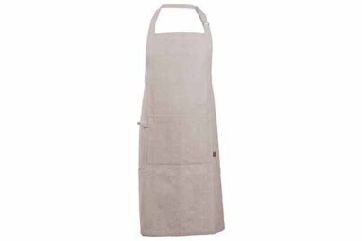 Stoff Keukenschort Sand Grey&nbsp;<br />met voorvak en lus · katoen