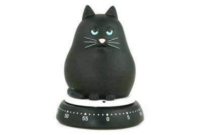 Kookwekker Zwarte Kat&nbsp;<br />&Oslash; 7,9 x 10,5 cm