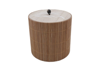 Doosje met Deksel Bruin&nbsp;<br />&Oslash; 11,8 x 12 cm · hout