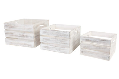 Krattenset Greige 3-Delig&nbsp;<br />3 verschillende maten · hout